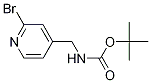 4-(N-Boc-aminomethyl)-2-Bromopyridine 구조식 이미지
