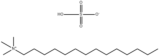 TETRADECYLTRIMETHYLAMMONIUM HYDROGEN SULFATE 구조식 이미지