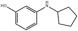 N-사이클로펜틸-m-아미노페놀 구조식 이미지