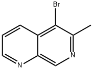 5-bromo-6-methyl-1,7-naphthyridine 구조식 이미지