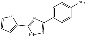 {4-[5-(2-Furyl)-1H-1,2,4-triazol-3-yl]phenyl}amine Structure