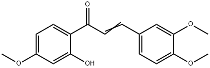 2'-HYDROXY-3,4,4'-TRIMETHOXYCHALCONE Structure