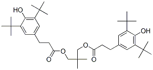 비스[3-[3,5-디(tert-부틸)-4-히드록시페닐]프로피온산]2,2-디메틸트리메틸렌에스테르 구조식 이미지