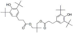 Bis[3-[3,5-di(tert-butyl)-4-hydroxyphenyl]propionic acid]2,2-dimethyltrimethylene ester Structure