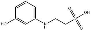 2-(3-hydroxyphenylamino)ethanesulfonic acid Structure