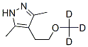 1H-Pyrazole,  4-[2-(methoxy-d3)ethyl]-3,5-dimethyl-  (9CI) Structure