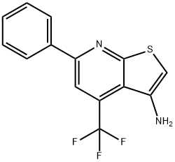 6-Phenyl-4-(trifluoromethyl)thieno-[2,3-b]pyridin-3-amine Structure