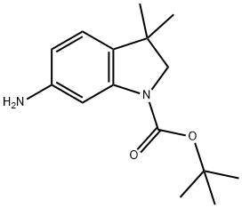 1-BOC-6-AMINO-3,3-DIMETHYL-2,3-DIHYDRO-INDOLE Structure