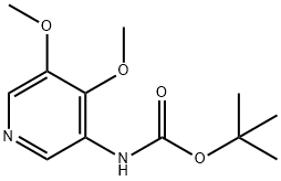 tert-부틸4,5-디메톡시피리딘-3-일카르바메이트 구조식 이미지