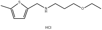 (3-Ethoxy-propyl)-(5-methyl-thiophen-2-ylmethyl)-amine hydrochloride 구조식 이미지