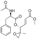 methyl (E,4R)-4-[(2R)-2-acetamido-3-phenyl-propanoyl]oxy-4-[(2R)-2-met hyloxiran-2-yl]but-2-enoate Structure