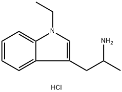 2-(1-Ethyl-1H-indol-3-yl)-1-methyl-ethylaminehydrochloride Structure