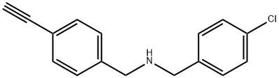 N-(4-chlorobenzyl)(4-ethynylphenyl)methanamine Structure