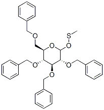 METHYLMERCAPTO-2,3,4,6-TETRA-O-BENZYL-D-GLUCOPYRANOSIDE Structure