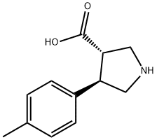 1049976-10-4 (3S,4R)-4-P-TOLYLPYRROLIDINE-3-CARBOXYLIC ACID