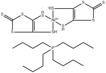TETRA-N-BUTYLPHOSPHONIUM BIS(1,3-DITHIOLE-2-THIONE-4,5-DITHIOLATO)NICKEL(III) COMPLEX 구조식 이미지