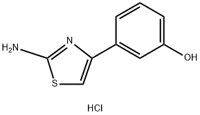 3-(2-AMino-4-thiazolyl)phenol Hydrochloride 구조식 이미지