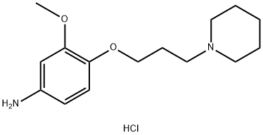 [3-methoxy-4-(3-piperidinopropoxy)phenyl]amine dihydrochloride Structure