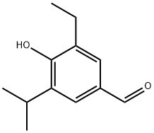 3-ethyl-4-hydroxy-5-isopropylbenzaldehyde  Structure