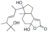 3a,4,5,5a,6,7,8,8a-Octahydro-3a,6-dihydroxy-6-(5-hydroxy-1,4,5-trimethyl-2-hexenyl)-5a-methyl-2H-indeno[5,4-b]furan-2-one Structure