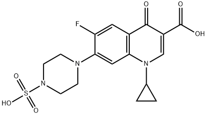 CIPROFLOXACIN PIPERAZINYL-N4-SULFATE Structure