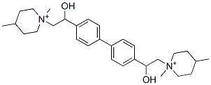 1,1'-((1,1'-biphenyl)-4,4'-diylbis(2-hydroxy-2,1-ethanediyl))bis(1,4-dimethylpiperidinium) Structure