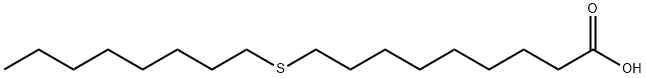 10-thiastearic acid Structure