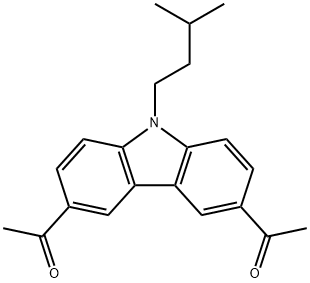 3,6-Diacetyl-9-isopentyl-9H-carbazole Structure