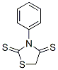 2,4-Thiazolidinedithione,  3-phenyl- Structure