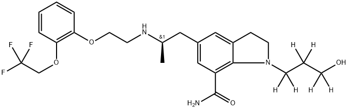 Silodosin-d6 구조식 이미지