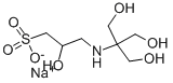 3-[N-Tris(hydroxymethyl)methylamino]-2-hydroxypropanesulfonic acid sodium salt 구조식 이미지