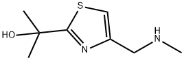 α,α-DiMethyl-4-[(MethylaMino)Methyl]-2-thiazoleMethanol Structure