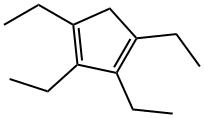 1,2,3,4-테트라에틸-1,3-시클로펜타디엔 구조식 이미지