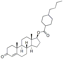 testosterone 4-n-butylcyclohexylcarboxylic acid Structure