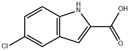 5-Chloroindole-2-carboxylic acid 구조식 이미지