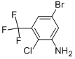 5-BROMO-2-CHLORO-3-TRIFLUOROMETHYLANILINE Structure