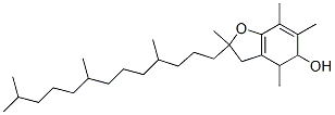 2,4,6,7-tetramethyl-2-(4',8',12'-trimethyltridecyl)-5-hydroxy-3,4-dihydrobenzofuran Structure