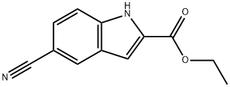 Ethyl 5-cyanoindole-2-carboxylate 구조식 이미지