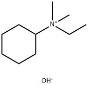 CYCLOHEXYLDIMETHYLETHYL-AMMONIUM HYDROXIDE Structure