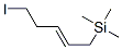 실란,(5-요오도-2-펜테닐)트리메틸- 구조식 이미지