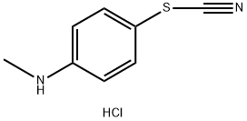 4-(methylamino)phenyl thiocyanate hydrochloride Structure