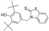 3-(4-Hydroxy-3,5-di-tert-butylbenzyl)benzothiazole-2(3H)-thione 구조식 이미지