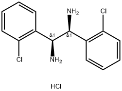 (1S,  2S)-1,2-Bis(2-chlorophenyl)-1,2-ethanediamine  dihydrochloride 구조식 이미지