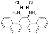 (1S,2S)-1,2-디-1-나프틸-에틸렌디아민이염산염 구조식 이미지