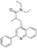 N,N-diethyl-alpha-methyl-2-phenyl-4-quinolinepropanamide Structure