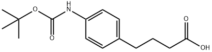 4-(BOC-4-AMINOPHENYL)-BUTANOIC ACID Structure