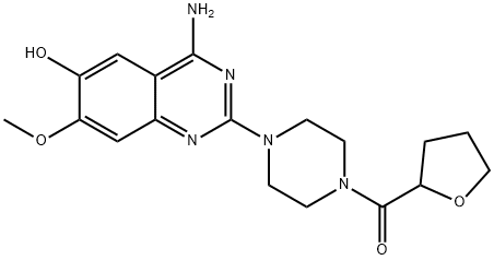 [4-(4-AMino-6-hydroxy-7-Methoxy-2-quinazolinyl)-1-piperazinyl](tetrahydro-2-furanyl)Methanone 구조식 이미지