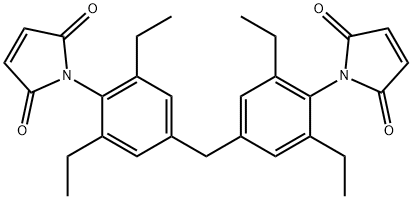 N,N'-[Methylenebis(2,6-diethyl-4,1-phenylene)]bis(maleimide) Structure