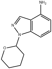 1-(tetrahydro-2H-pyran-2-yl)-1H-indazol-4-amine Structure