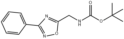 5-(tert-Butyloxycarbonyamino)methyl-3-phenyl-[1,2,4]oxadiazole 구조식 이미지